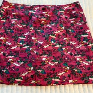 Tropical Print Pink Skort Zac & Rachel Stretch